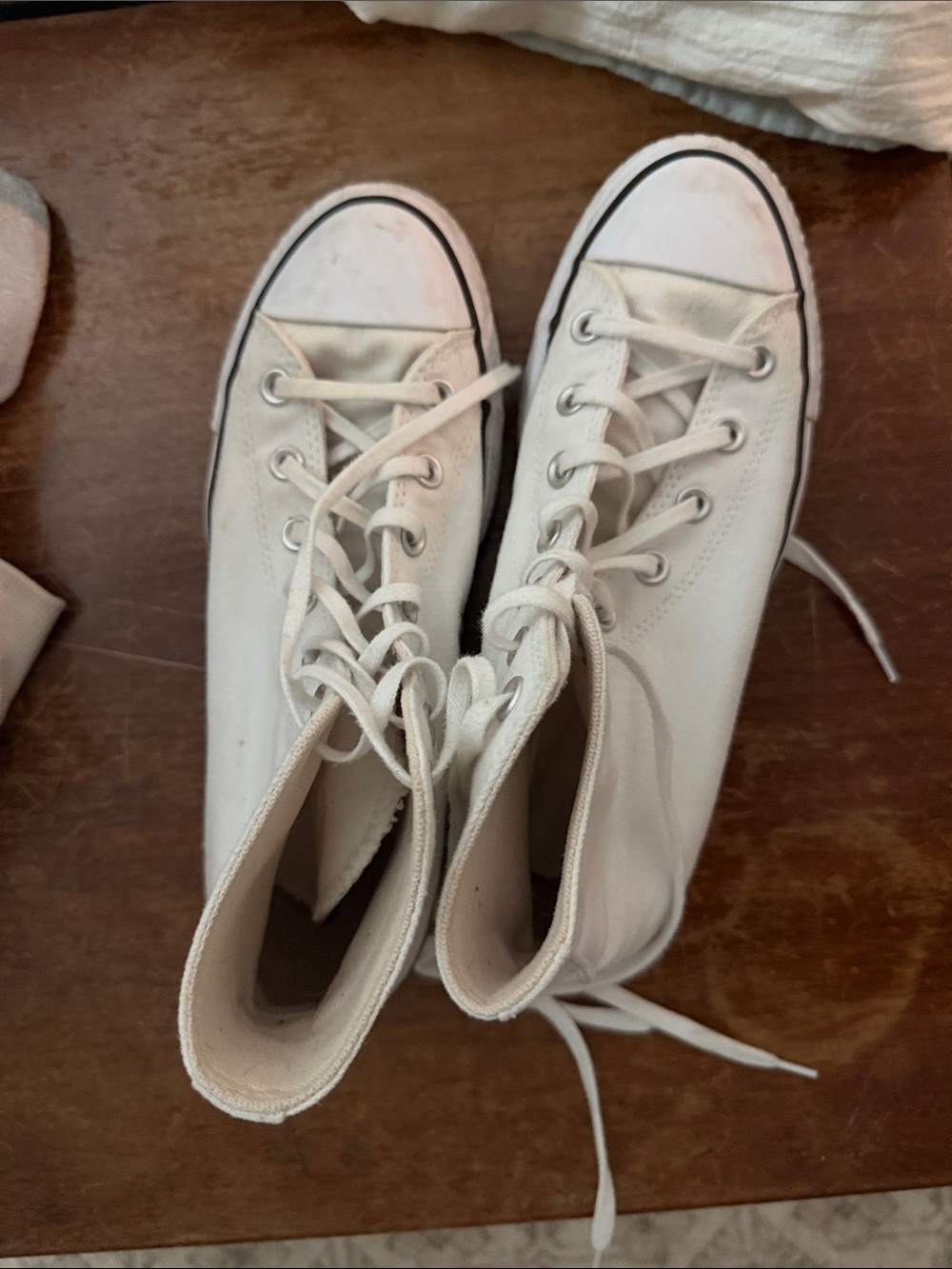 Converse White High-Top Canvas Sneakers - Women